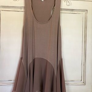 Umgee Taupe Sleeveless Blouse